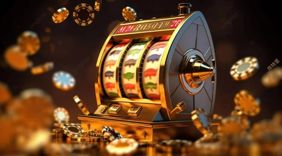 Reel slot digital dengan simbol wild dan scatter